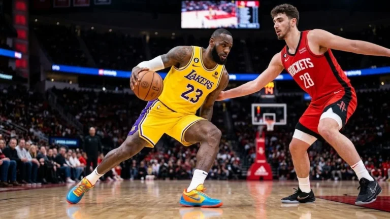 Rockets vs Lakers match score and stats
